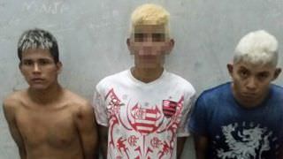 Trio suspeito de praticar arrastão e assaltar mercadinho na Zona Oeste de Manaus é preso