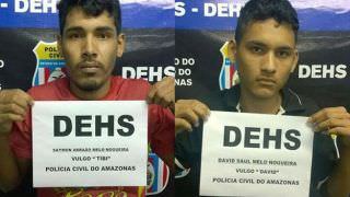 Em Manaus, irmãos são presos suspeitos de matar servente a golpes de terçado