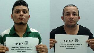 Dupla é presa após roubar bolsa de mulher na Zona Centro-Sul de Manaus