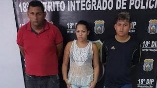 Após denúncia anônima, trio é preso por envolvimento com o tráfico de drogas