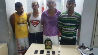 Quatro homens são presos suspeitos de praticarem arrastões em Manaus