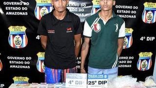 Em Manaus, irmãos são presos em flagrante por tráfico de drogas