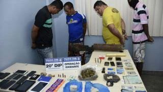 Três homens são presos e adolescente é apreendido durante operação ‘Oxidante’