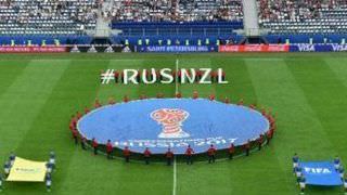 Com estádio vazio, abertura da Copa das Confederações apresenta cidades russas