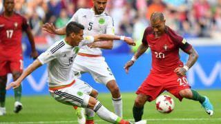 México marca aos 46min e arranca empate com Portugal na Copa das Confederações