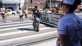 Prefeitura faz ação para lembrar Dia Mundial do Pedestre