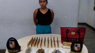 Mulher é presa com drogas e munições para fuzis no bairro Petrópolis, em Manaus