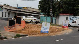 Rotatória vai ordenar trânsito na Rua Cacilda Pedrosa, na Zona Oeste de Manaus
