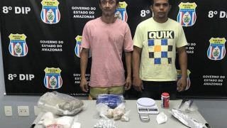 Dupla é presa com três quilos de drogas em casa na Zona Oeste de Manaus
