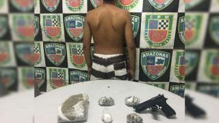 Adolescente é apreendido com drogas e munições na Zona Norte de Manaus