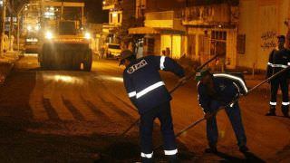 Recapeamento noturno avança no inverno manauara