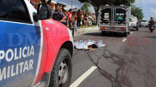 Pedestre morre após ser atropelado por moto na Avenida Itaúba, em Manaus