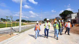 Obras do novo sistema viário de Manaus recebe primeira inspeção do ano