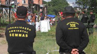 GGIM realiza terceira ação de retirada de ocupação em APP, na Zona Centro-Sul de Manaus