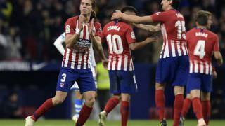 Com gol de Filipe Luís, Atlético de Madrid vence e lidera Espanhol