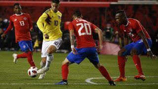 Com grande atuação de James Rodríguez, Colômbia bate a Costa Rica em amistoso