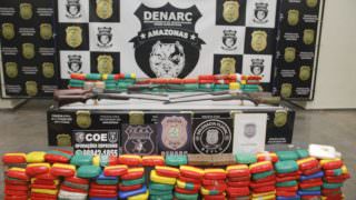 Polícia apreende 260 kg de drogas dentro de embarcação no Amazonas