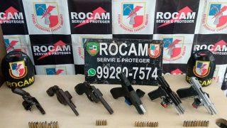 Rocam prende casal ligado ao CV com 6 armas de fogo no bairro Compensa