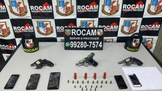 Dois homens são detidos por porte ilegal de arma de fogo na Zona Norte