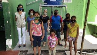 Abrigos de indígenas warao recebem equipamento de higienização