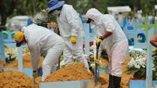 Prefeitura de Manaus registra 105 sepultamentos em 24 horas