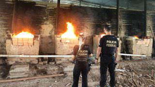 Polícia Federal incinera mais de meia tonelada de drogas em Tabatinga