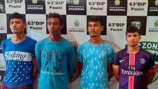 Quatro homens são presos por assassinato na cidade de Pauini