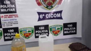 PM apreende adolescente e detém três transportando líquidos inflamáveis
