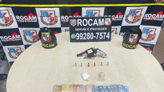 Homem é preso por porte ilegal de arma de fogo e tráfico de drogas Zona Leste de Manaus
