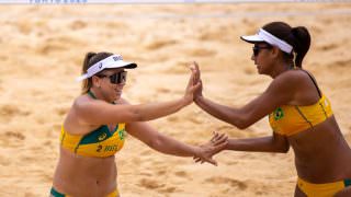 Ana Patrícia e Rebecca perdem para dupla americana no vôlei de praia