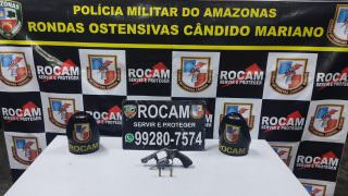 PM prende homem por porte ilegal de arma de fogo na Zona Sul