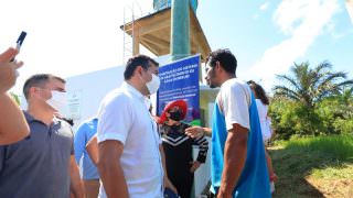 Wilson Lima inaugura sistema de abastecimento de água em Beruri