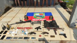 Em Iranduba, grupo é preso por tráfico de drogas e porte ilegal de armas de fogo