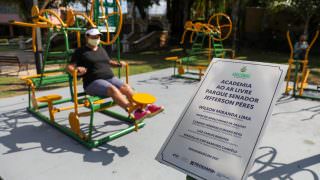 Governo do AM inaugura academia ao ar livre no Parque Jefferson Péres