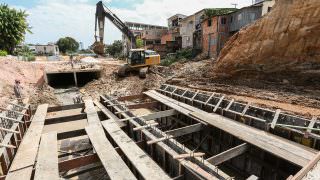 Governo do AM avança com obras do Prosamin+ na avenida Tefé