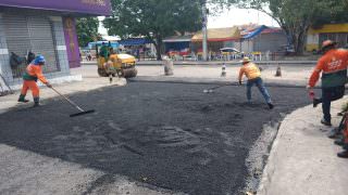 Prefeitura trabalha na recuperação de vias do Parque Riachuelo