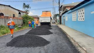 Prefeitura de Manaus atua em recuperação de vias do bairro Cidade Nova
