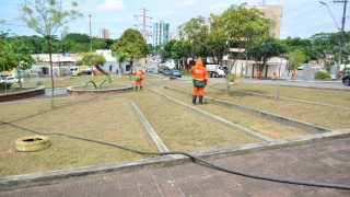 Prefeitura inicia revitalização de praça no bairro Adrianópolis