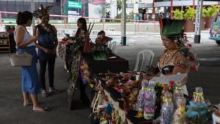 Feira Criativa exibe atrações com temática natalina no Povos da Amazônia