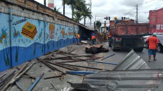 Demolições: Prefeitura devolve calçadas a pedestres na Cidade Nova