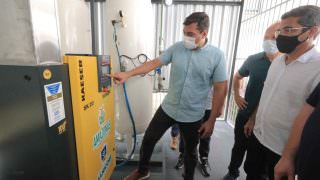 Wilson Lima entrega usina de oxigênio para hospital de Manicoré