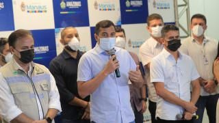 Wilson Lima e David Almeida inauguram Centro de Testagem da Covid-19