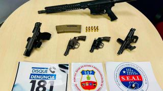 SSP-AM prende trio e apreende armas na Zona Norte de Manaus