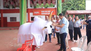 Wilson Lima acompanha reabertura dos galpões dos bois-bumbás