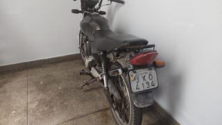 Polícia Militar recupera motocicleta com restrição de roubo