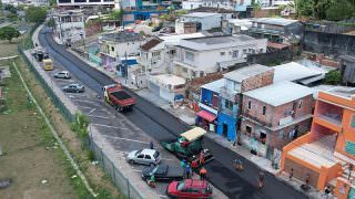 Programa ‘Asfalta Manaus’ recupera mais ruas do centro da cidade
