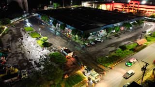 Estacionamento da Feira do Santo Antônio recebe recapeamento asfáltico