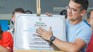 Prefeito David Almeida entrega escola no União da Vitória