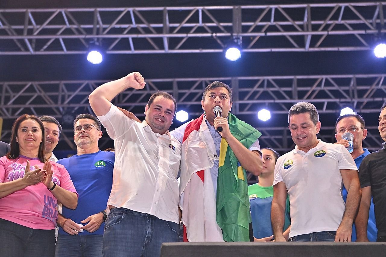 Wilson Lima e Roberto Cidade / Divulgação União Brasil Eleições 2024: Roberto Cidade é favorito de Wilson após racha com prefeito