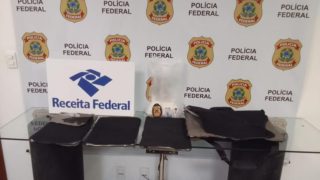 PF e Receita Federal prendem mexicano com 4kg de metanfetamina